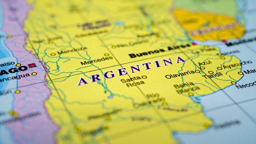 argentina na mapi