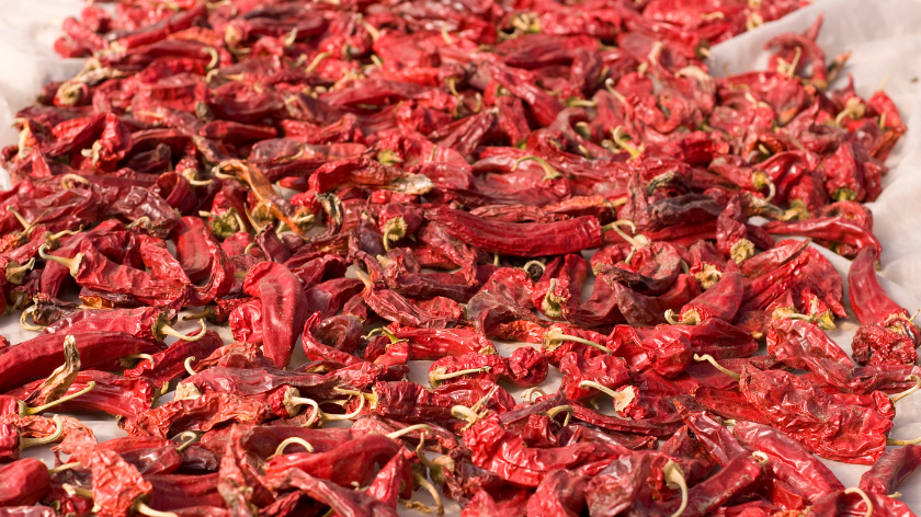 SUvu papriku možete dodati u pasulj preko zime - © Canva sušenje paprika na suncu