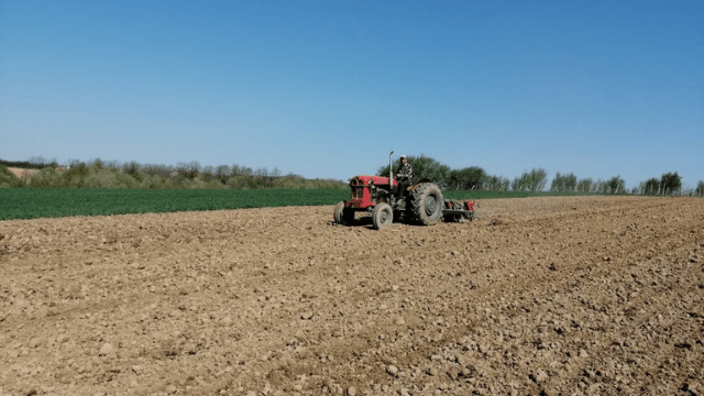 Traktor na njivi