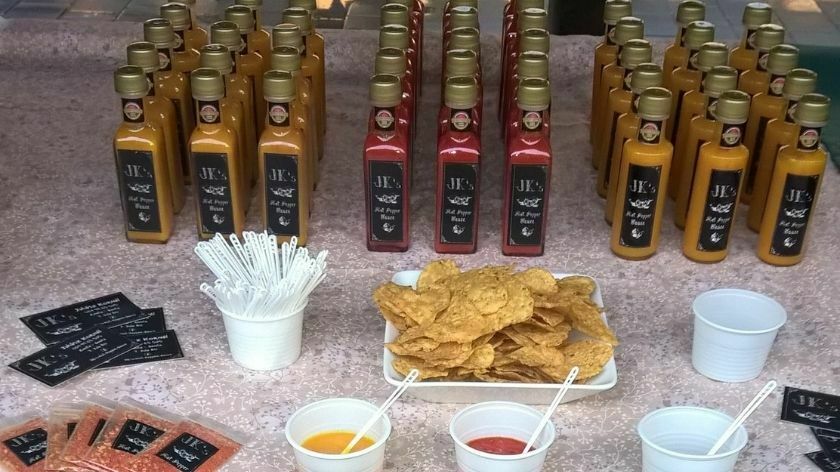Hot sauce at the event