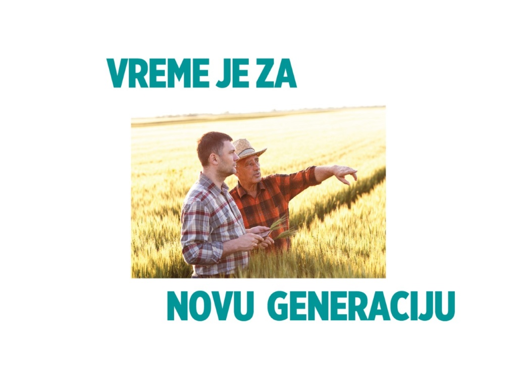 Credit Agricole banka na Poljoprivrednom sajmu - © Credit Agricole ispis: vreme je za novu generaciju i mala fotografija oca i sina