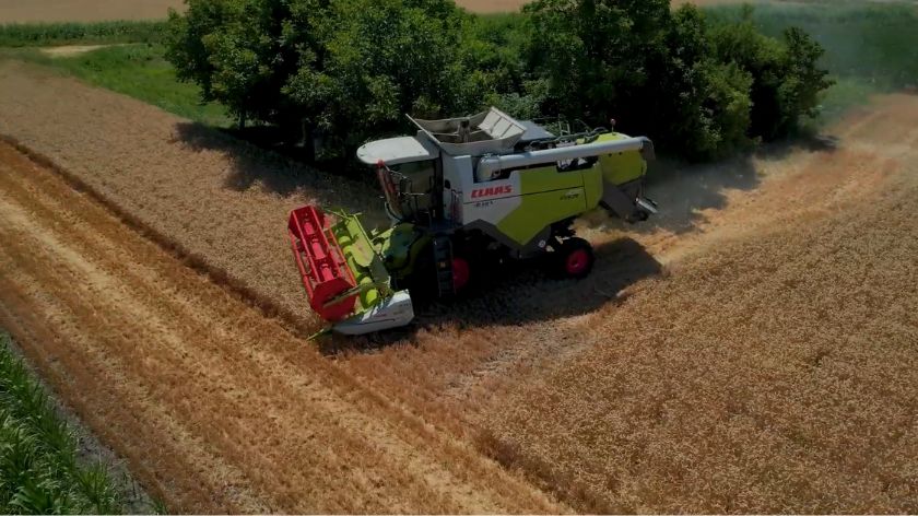 CLAAS Evion 430: do 160 tona pšenice za jedan radni dan © AGROmedia/Youtube screenshot CLAAS Evion 430